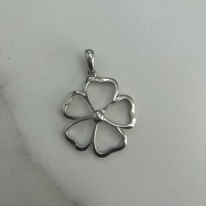 Lia Sophia Silver Floral Necklace